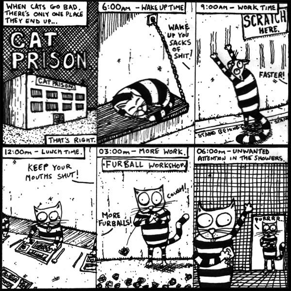 Misc. Comic #2 - Cat prison.